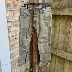KUHL Pants Men 34x30 Brown RYDR Vintage Patina Dye Work Distressed GorpCore